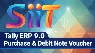 Purchase | F9| & Debit Note voucher |Ctrl+ F9|  Purchase Return |Tally | ERP | 9.0
