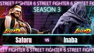 SEASON 3 🏆SF6 Satoru (Rashid) vs Inaba (M.Bison)🏆
