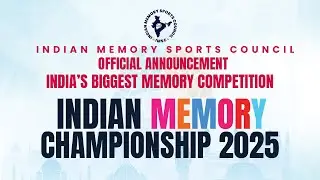 Announcement of India&rsquo;s Biggest Memory Competition 2025 || Indian Memory Sports Council