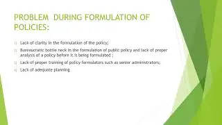 Why Public Policy Process fail in Pakistan(part 1) SIDRA AJMAL