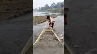 Jal thela fishing shows real village strength #fishing #shorts