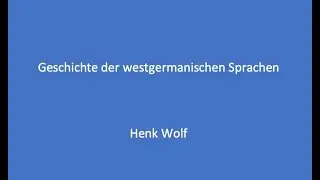 Geschichte der westgermanischen Sprachen