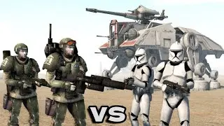Imperial Guard vs Clone Troopers - Warhammer 40k vs Star Wars | Cinematic Battle