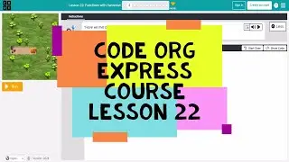 Code Org Express Course Functions with Harvester