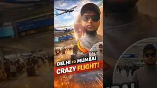 Delhi to Mumbai Flight Journey!✈️ | Travel Mini Vlog | Crazy Flight Vlog | #shorts #ytshorts