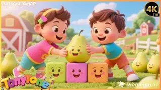 🎵 Build a Fruit House Song 🍎🍊 | Farm Fun for Kids 🐮🎶