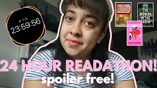24 hour readathon - reading 4 books in 24 hours! || spoiler free