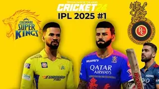 RCB vs CSK IPL 2025 1st Match | Epic Season Opener Clash | Kohli vs Dhoni #cricket24 #cricket24live