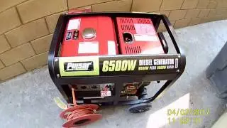 Pulsar Diesel 6500w portable generator
