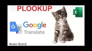 PLOOKUP: Google Translate function built in Excel
