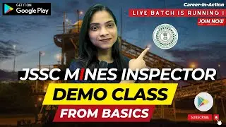 JSSC Mines Inspector Demo Class Lectures !! | Join Fast for live class |  by career-in-action #jssc