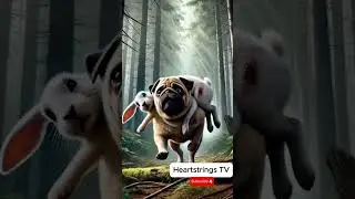 Accident Leaves Rabbit Hurt, Pug Steps In to Help #pug #story   #rescue #cuteanimals #animals #cute