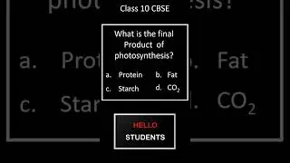Tricky question on Photosynthesis | Class 10 | CBSE | Biology | Chapter 6 | Life processes