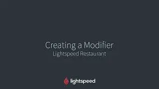 Lightspeed Creating Modifiers (All about Modifiers)