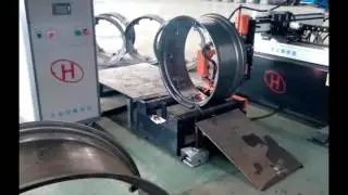 Lifting lug welding machine for  tractor wheel rim