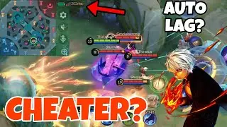 WTF! AUTO LAG CHEAT in MLBB - this enemy cheater or not? (lag in whole game)