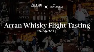 ARRAN WHISKY FLIGHT TASTING at The Concierge Bar, Jakarta.