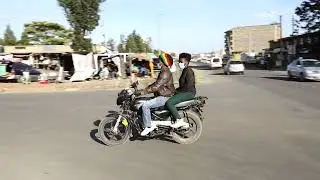 Streets Ongata Rongai During Coronavirus Riding Nduthi Motorcycle Travel Documentary Lifestyle Roads