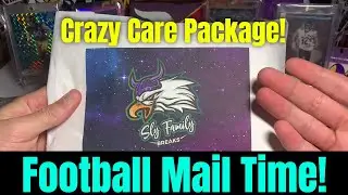 This Single Care Package Mail Day Was Crazy!! What an Awesome Football Package!!