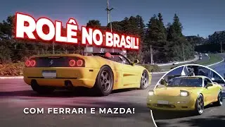 Tour da Ferrari F355 Turbo e Mazda RX-7 Rotativo no Brasil! Rol&ecirc; com f&atilde;s no Super Carros em Gramado!