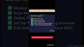 1 Script = Full Linux Health Check! 🔥 System Monitoring in Hindi 🧠 