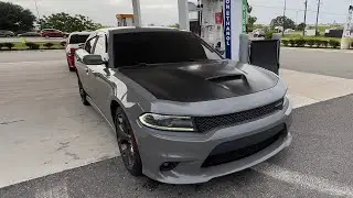 DODGE CHARGER RT CUTTING UP ￼IN THE HIGHWAY POV DRIVE/ foggy day