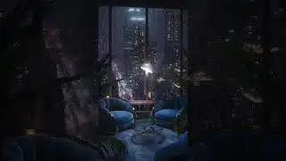Rain on Window Sounds | Gentle Sleep Ambience with Soft Rain & Cozy Lights