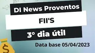 DI News, Provento do 3&ordm; Dia &uacute;til, ONEF11 RCRB11 RBOP11