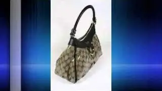Gucci Handbags Medium Crystal (Coating) GG Beige and Brown Leather 265692