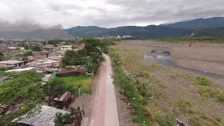 Obra del malecón en el río Guatiquía #Villavicencio