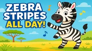 Zebra Dance Song for Kids | Learn Animal Moves with 