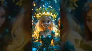 👑🌳 Barbie Becomes the Queen of the Enchanted Forest❤️#somethingnew #fairytaletwist #disney #shorts