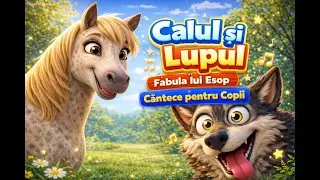Calul și Lupul 🐴🐺 | Fabulele lui Esop | C&acirc;ntece pentru Copii | PitiKids | Tra-la-la | 