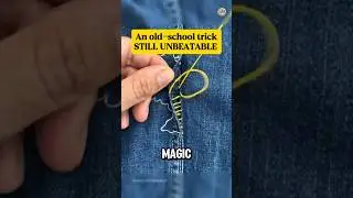 How to Sew a Ripped Seam in JEANS WITHOUT a Sewing Machine !! #short #sewing #stitch  #tipsandtricks