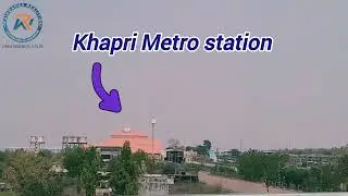 Mihan Khapri Metro Station.  New Nagpur Development. @9545771155 #nagpur #plot #metro #realestate