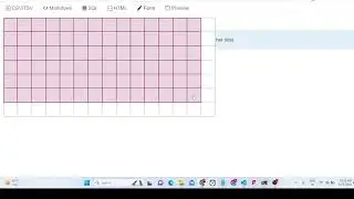 Build a CSV and HTML5 Table Visual Form UI Editor With Live Preview in Browser Using Javascript