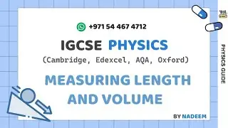 MEASURING LENGTH AND VOLUME  l PHYSICS l IGCSE l Science And Math