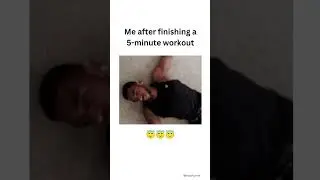 Me after a 5-minute workout 💀 #shorts #gymmemes #5minworkout #lazyfitness #cozyhumor #fitlifeishard