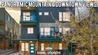 Inside this Denver, Colorado Townhome with Panoramic Mountain & City Views