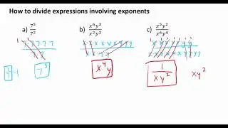 How to divide expressions involving exponents
