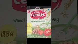 Nestle Cerelac baby cereal with milk wheat rice mixed veg 10 month plus #nestle #babyfood #cerelac
