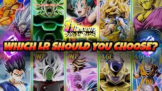 WHICH LR SHOULD YOU CHOOSE?! 11th Anniversary Premium TUR & LR Stones | Dragon Ball Z Dokkan Battle
