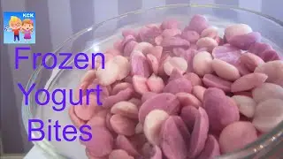How to make Healthy  Frozen Yogurt Bites! by Kids Creative Kitchen