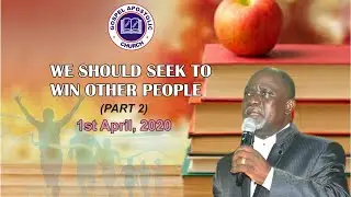 Wednesday Bible Study @ Gospel Apostolic Church HQ  1st April, 2020.