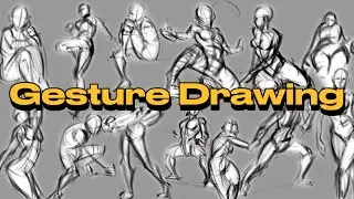 Follow Along Gesture Drawing // Sketch With Me