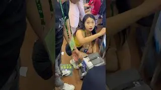 Chinese girl sales electric trolley beg #travelvlog #china #cantonfair