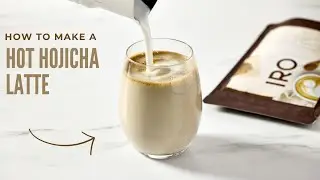 How to make a hot Hojicha Latte