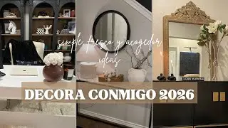 DECORACION IDEAS para que  tu  HOGAR lusca bonito y  ACOGEDOR /DECORANDO ESPACIOS/HOME DECOR 2026