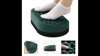 Soft Massage Foot Rest, Anti-Fatigue Foot Stool Stress Relief,Ottoman with Silicon 3D Bumps