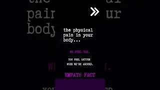 Empath Fact 3 - Taking on Physical Pain